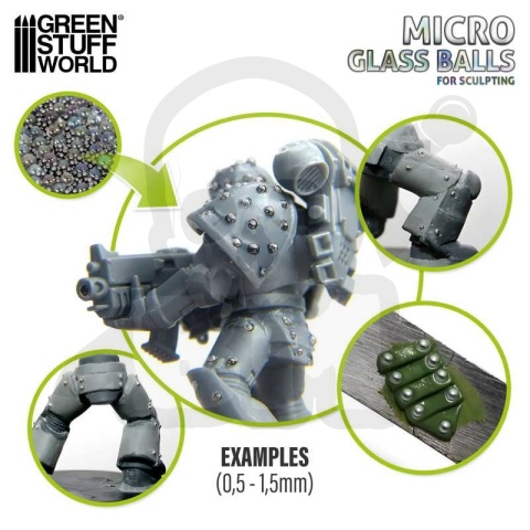 Mixed Micro Glass Balls (0.5-1.5mm) 1000 szt.