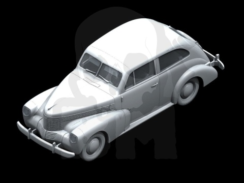 Kapitän 2-door Saloon, WWII German Staff Car model samochodu w skali 1:35