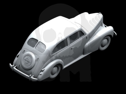 Kapitän 2-door Saloon, WWII German Staff Car model samochodu w skali 1:35