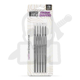 Green Stuff Pędzle silikonowe Size 0 - White 5szt.