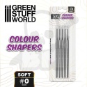 Green Stuff Pędzle silikonowe Size 0 - White 5szt.