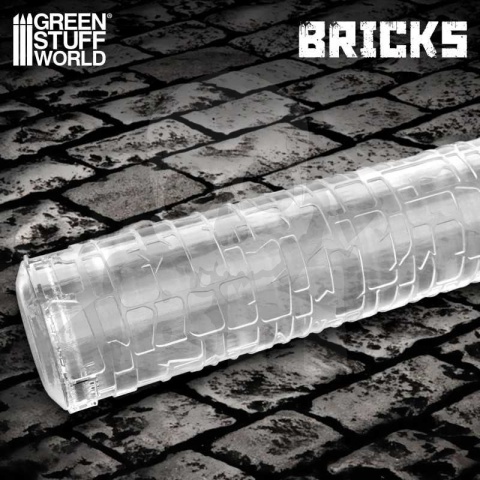 Rolling Pin Bricks wałek do odciskania miniaturowych tekstur cegły