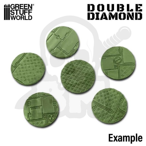 Rolling Pin Double Diamond wałek do odciskania miniaturowych tekstur