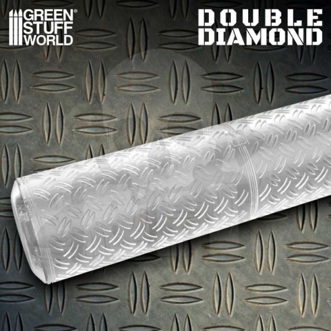 Rolling Pin Double Diamond wałek do odciskania miniaturowych tekstur
