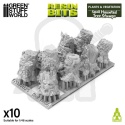 3D printed set - Small Haunted Tree Stumps - nawiedzone pieńki 10 szt.