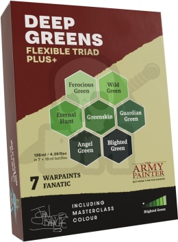 The Army Painter: Flexible Triad PLUS+ - Deep Greens - zestaw 7 farbek 18ml
