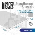 ABS Plasticard - Diamentowy arkusz teksturowany HO 0,75mm A4