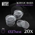 Acrylic Bases Clear 27mm Legion podstawki pod figurki 20 szt.