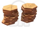 MDF Robot Bases - Hexagonal 25 mm podstawki pod figurki