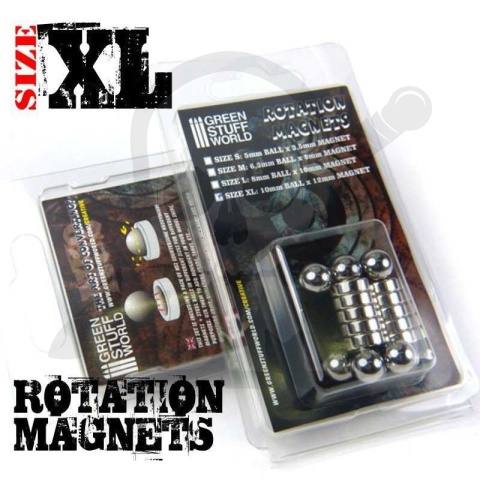 Magnesy obrotowe - rozmiar XL 10 szt.