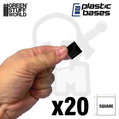 Plastic Bases 20x20 mm podstawki pod figurki 20 szt.