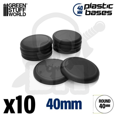 Plastic Bases 40 mm podstawki pod figurki 10 szt.