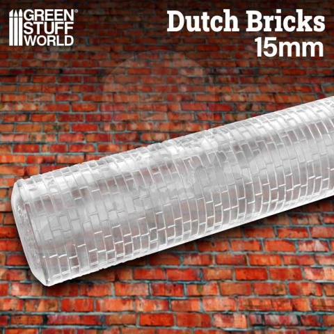 Rolling Pin Dutch Bricks 15mm wałek do odciskania tekstur