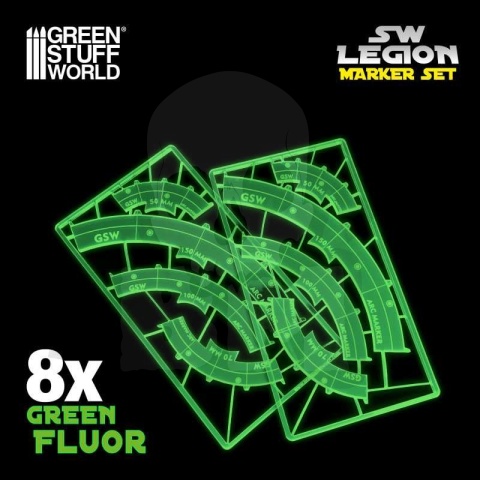 SW Legion znaczniki linia ognia - fluorescencyjne