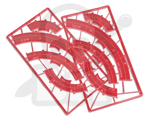 SW Legion znaczniki linia ognia - fluorescencyjne