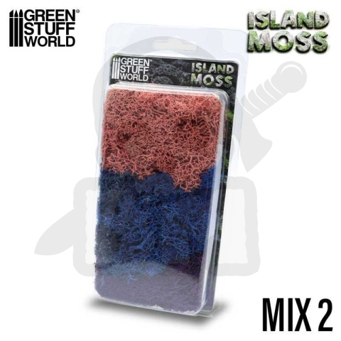 Scenery Moss - Islandmoss - Mix Pink/Blue/Violet porosty do makiet 50 gr.