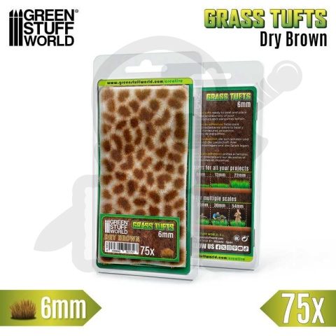 Static Grass Tufts 6mm - Dry Brown