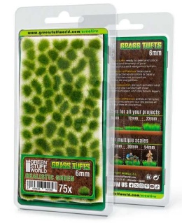 Static Grass Tufts 6mm - Realistic Green