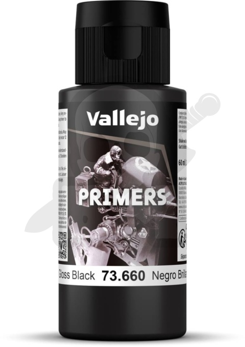 Vallejo 73660 Surface Primer 60 ml. Gloss Black podkład