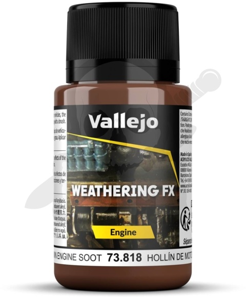 Vallejo 73818 Weathering FX - Engine - Brown Engine Soot 40 ml