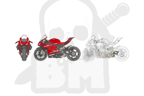 1:12 Ducati Superleggera V4 With Racing Kit