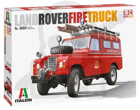 1:24 Land Rover Fire Truck - model wozu strażackiego