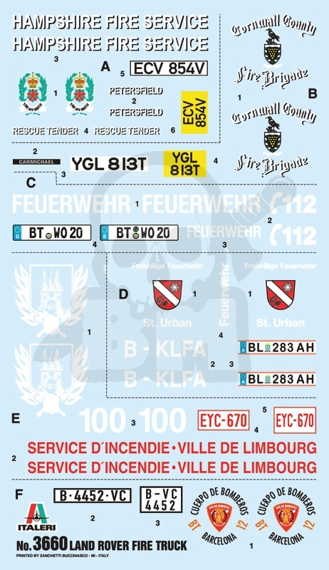 1:24 Land Rover Fire Truck - model wozu strażackiego