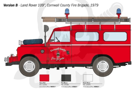 1:24 Land Rover Fire Truck - model wozu strażackiego