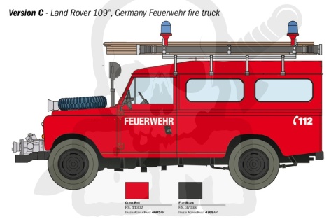 1:24 Land Rover Fire Truck - model wozu strażackiego