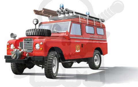 1:24 Land Rover Fire Truck - model wozu strażackiego