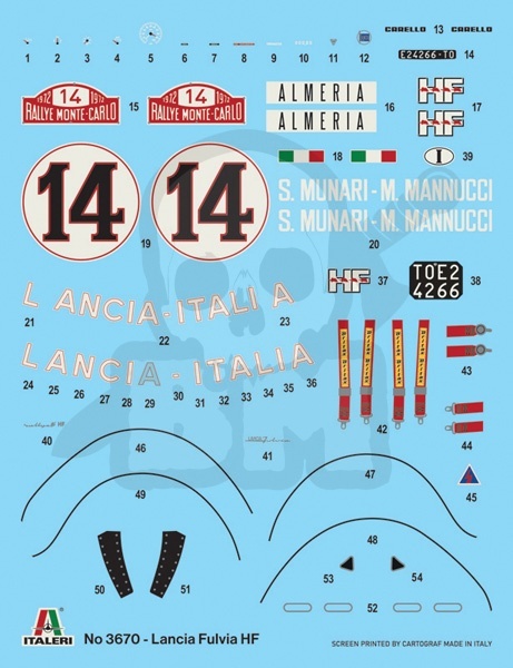 1:24 Lancia Fulvia HF Rally Monte Carlo 1972 - model samochodu