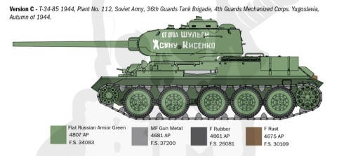 1:35 T34/85 Zavod 112-1944 - model czołgu
