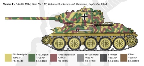 1:35 T34/85 Zavod 112-1944 - model czołgu