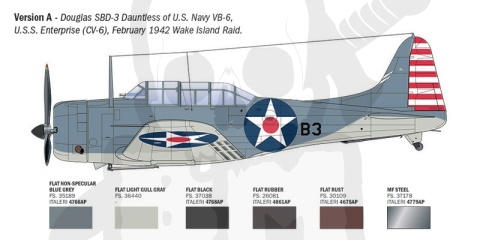 1:48 SBD-3 Dauntless - model samolotu