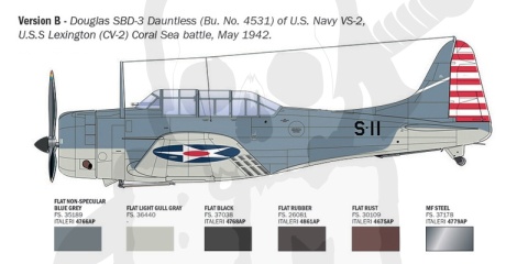 1:48 SBD-3 Dauntless - model samolotu