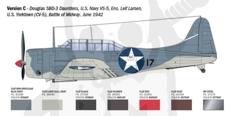 1:48 SBD-3 Dauntless - model samolotu