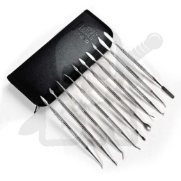 10x Professional Sculpting Tools with case - Narzędzia rzeźbiarskie 10 szt.