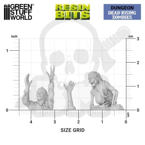 3D printed set Dead Rising Zombies 1:48 - powstające zombi 24 szt.
