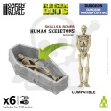 3D printed set Dungeon Wooden Coffins 1:48 - trumny z wiekami 3 kpl