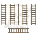 3D printed set Small Wooden Ladders 1:48-1:35 - drabiny 6 szt.