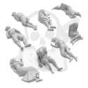 3D printed set Dead Human Corpses 1:48 - martwe ciała 8 szt.