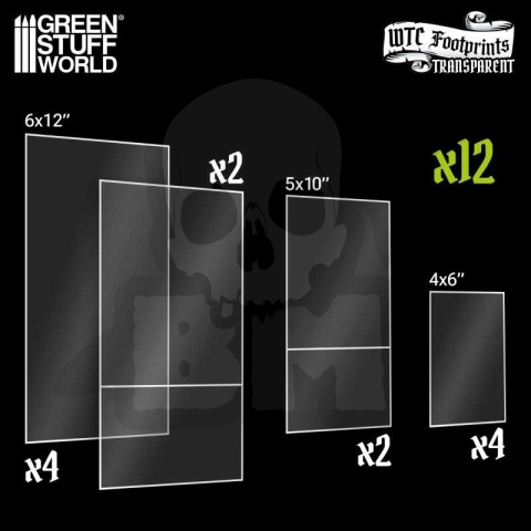 Basic Glasspack Footprints Wh40k compatible - znaczniki budynków 12 szt