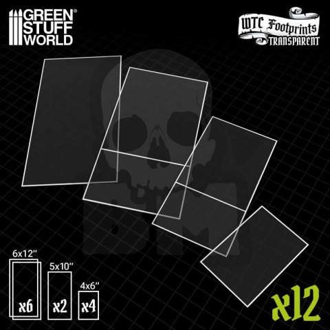 Basic Glasspack Footprints Wh40k compatible - znaczniki budynków 12 szt