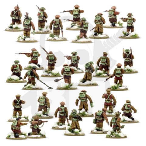 British & Canadian Army infantry WINTER - żołnierze 6 szt.