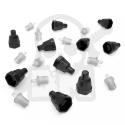 Standard nozzles and caps standardowe dysze i nakretki do buteleczek 10kpl