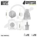 Standard nozzles and caps standardowe dysze i nakretki do buteleczek 10kpl
