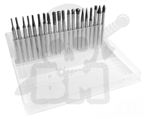 Diamentowy zestaw szlifierski z 20 końcówkami