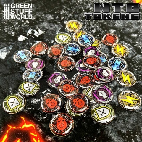 WTC Token Set Wh40k compatible – 10th Edition - Zestaw żetonów 35 szt.