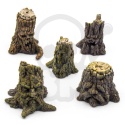 3D printed set -Haunted Tree Stumps - nawiedzone pieńki 5 szt.