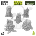 3D printed set -Haunted Tree Stumps - nawiedzone pieńki 5 szt.